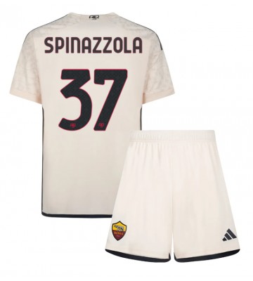 AS Roma Leonardo Spinazzola #37 Udebanesæt Børn 2023-24 Kort ærmer (+ korte bukser)